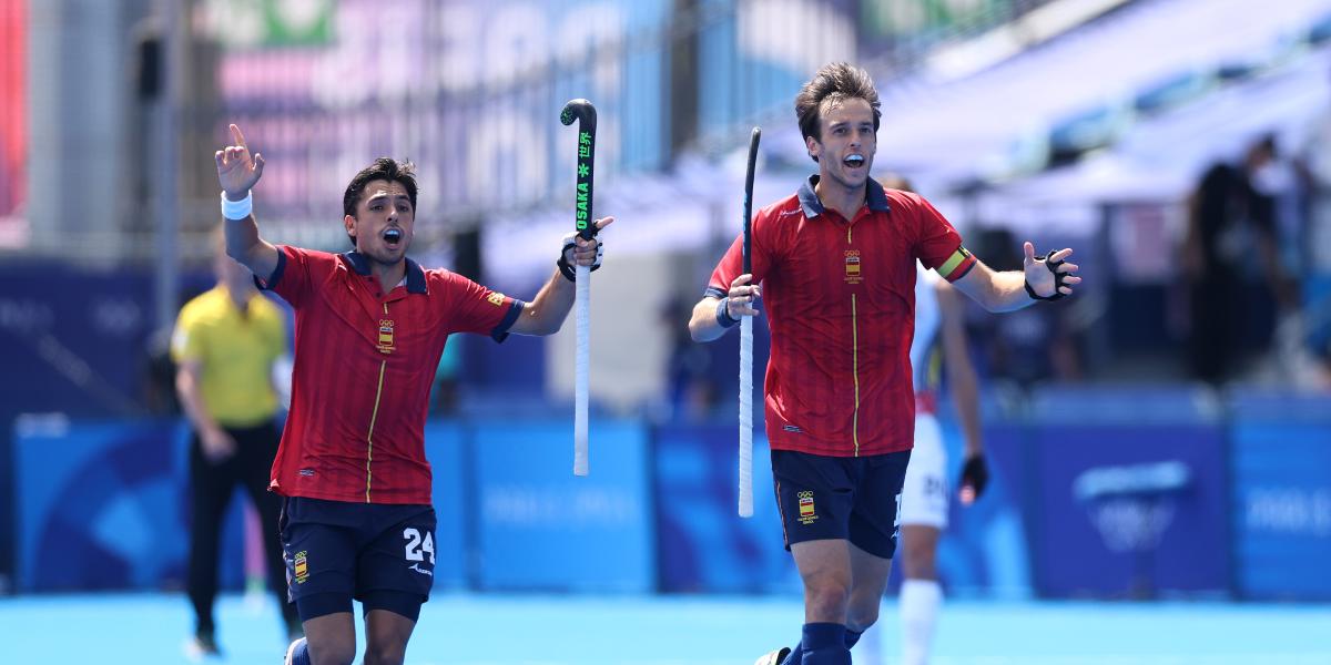This is the semifinals of male grass hockey after the triumph of Spain