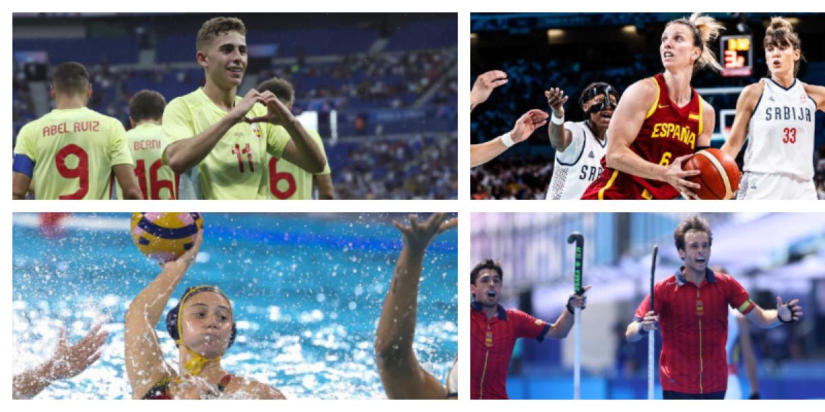 Soccer, basketball, handball, hockey, water polo … all the crosses and schedules of Spain